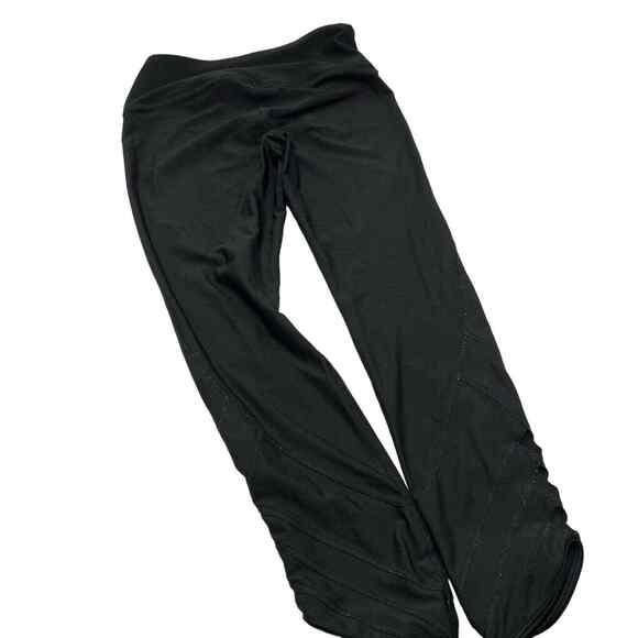 UNDER ARMOUR Medium Black Heat Gear Compression Ankle Leggings Diamond Cutout UA - Picture 2 of 7